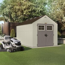 8x13 Suncast Tremont Plastic Shed - insitu