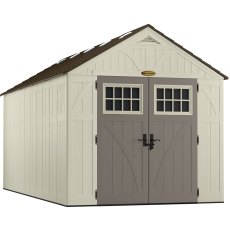 8x16 Suncast Tremont Plastic Shed - isolated background