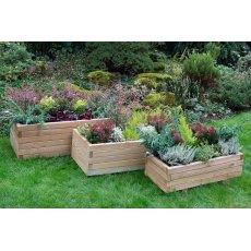 Forest Durham Rectangular Planter - Set of three - in use