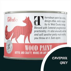 Thorndown Wood Paint 150ml - Cavepool Grey - Pot shot