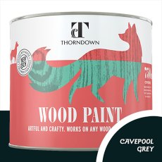 Thorndown Wood Paint 750ml - Cavepool Grey - Pot shot