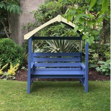 Thorndown Wood Paint 150ml - Peregrine Blue - Painted on bench