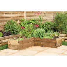 Forest Caledonian Corner Raised Bed  - in situ