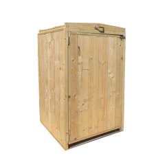 Mercia Premium Single Wheelie Bin Store - Pressure Treated - isolated
