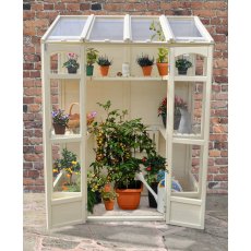 4'10" (1.47m) Wide Victorian Tall Wall Greenhouse with AutoVent