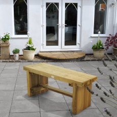 4ft Forest Double Sleeper Bench -  Pressure Treated - insitu