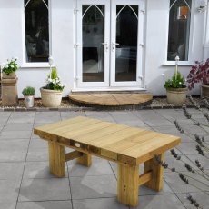 4ft (1.2m) Forest Low Level Sleeper Table - insitu