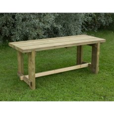 6ft Forest Refectory Table - Pressure Treated - insitu without accessories
