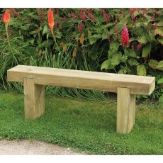 4ft Forest Sleeper Bench - Pressure Treated - insitu