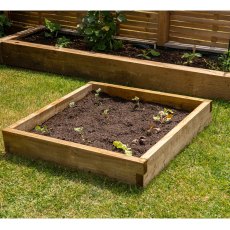 3x3 Forest Caledonian Small Raised Bed - Pressure Treated - insitu from a distance