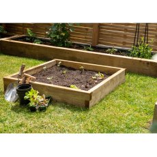 3x3 Forest Caledonian Small Raised Bed - Pressure Treated - insitu