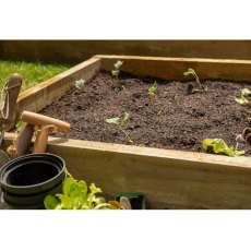 3x3 Forest Caledonian Small Raised Bed - Pressure Treated - close up insitu