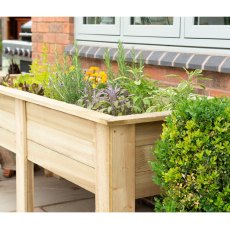 6x2 Forest Large Kitchen Garden Planter - Pressure Treated - close up of corner