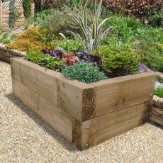 4x2 Forest Sleeper Raised Bed - Pressure Treated - insitu