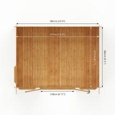 13x10 Mercia Pent Log Cabin in 19mm Logs - footprint