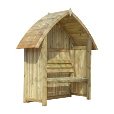 Mercia Arch Top Arbour Seat - Pressure Treated - isolated