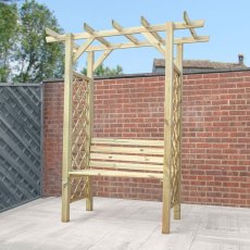 Mercia Pergola Arbour Seat - Pressure Treated - front view