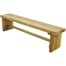 6ft Forest Double Sleeper Bench -  Pressure Treated - isolated and angled