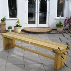 6ft Forest Double Sleeper Bench -  Pressure Treated - insitu