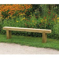 6ft Forest Sleeper Bench - Pressure Treated - insitu