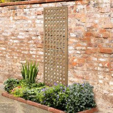 2ft High Forest Premium Framed Trellis - Pressure Treated - insitu