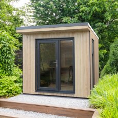 8x9 Forest Xtend 2.5 Insulated Garden Office - insitu