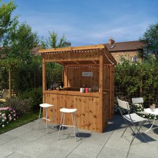 6 x 4 Mercia Pressure Treated Garden Bar - In situ