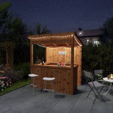 6 x 4 Mercia Pressure Treated Garden Bar - Against a night sky