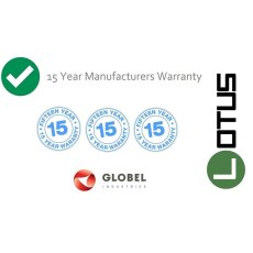 15 Year Limited Manufacturer's Warranty 10x23 Lotus Apex Garage in Anthracite Grey