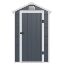 4x6 Jasmine Plastic Apex Shed - Dark Grey - front elevation