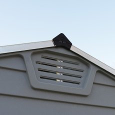 6x10 Palram Skylight Deco Plastic Apex Shed - Grey - ventilation