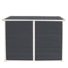 6x3 Jasmine Plastic Storage Unit - Dark Grey - side elevation