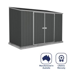 10x5 Mercia Absco Space Saver Pent Metal Shed in Monument - manufactured in Australia