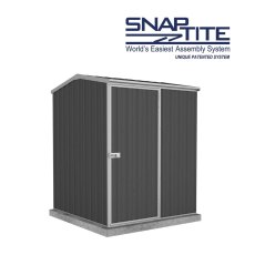 5x5 Mercia Absco Premier Metal Shed in Monument - world's easiest assembly system