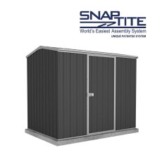 7x5 Mercia Absco Premier Metal Shed in Monument - world's easiest assembly system
