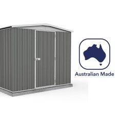 7x5 Mercia Absco Regent Metal Shed in Woodland Grey - manufactured in Australia