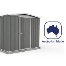 7x7 Mercia Absco Regent Metal Shed in Woodland Grey - manufactured in Australia