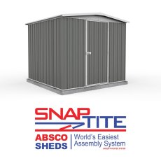 7x7 Mercia Absco Regent Metal Shed in Woodland Grey - world's easiest assembly system