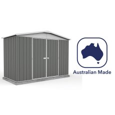 10x5 Mercia Absco Regent Metal Shed in Woodland Grey - manufactured in Australia