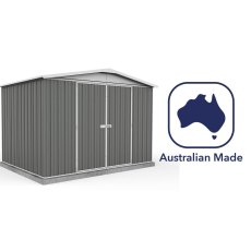 10x7 Mercia Absco Regent Metal Shed in Woodland Grey - manufactured in Australia