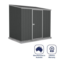 7x5 Mercia Absco Space Saver Pent Metal Shed in Monument - manufactured in Australia