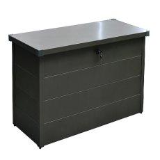 4x2 Falcon Heavy Duty Metal Storage Box 130  in Anthracite Grey - isolated lid closed