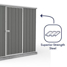 7 x 10 (2.26m x 3m) Mercia Absco Premier Metal Shed in Monument   - strong wall cladding