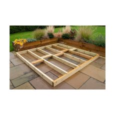 Forest Ecodek Composite Deck Kit in Grey - 2.4m x 2.4m - frame