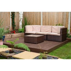 Forest Ecodek Composite Deck Kit in Brown - 2.4m x 2.4m -