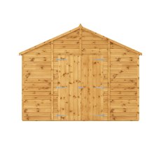 10x10 Mercia Premium Shiplap Apex Workshop - isolated front view