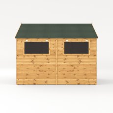 10x10 Mercia Premium Shiplap Apex Workshop - isolated side view