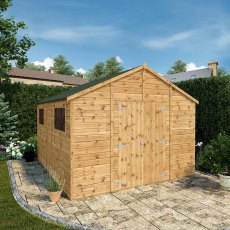 12x10 Mercia  Mercia Premium Shiplap Apex Workshop - traditional apex layout