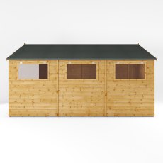 15x10 Mercia  Mercia Premium Shiplap Apex Workshop - isolated side view