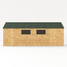 20x10 Mercia Premium Shiplap Reverse Apex Workshop - side view